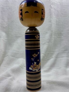 Vintage Japanese Kokeshi Doll By Katsumi Sasaki Shungata Style Folk Art
